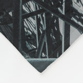 エッフェル塔パリスティールと空 フリースブランケット (角)