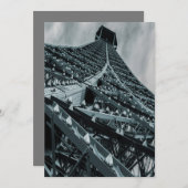 エッフェル塔パリスティールと空 招待状 (正面/裏面)