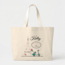 エッフェル塔パリフランスを過ぎたスクーターの乗馬