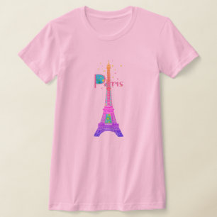 エッフェル塔パリ Tシャツ