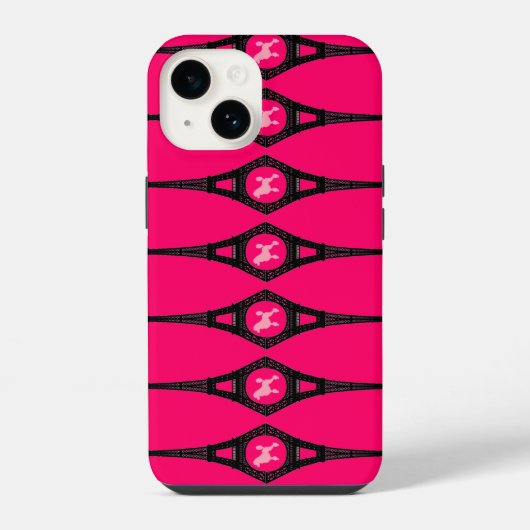 エッフェル塔プードル iPhoneケース (裏面)