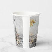 エッフェル塔ペーパーカップ – パリ フランス パーティー装飾 紙コップ (右)