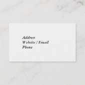 エッフェル塔及びピンクスクロール 名刺 (裏面)