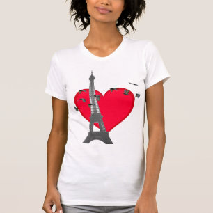 エッフェル塔愛鳥 Tシャツ