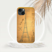 エッフェル塔設計図 1884年 iPhoneケース