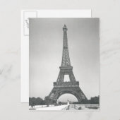 エッフェル塔1887-89年 ポストカード (正面/裏面)