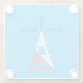 エッフェル塔 ガラスコースター (裏面)