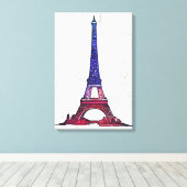 エッフェル塔 キャンバスプリント (インサイチュ (ウッドフロア))