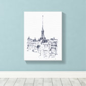 エッフェル塔 キャンバスプリント (インサイチュ (ウッドフロア))