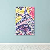 エッフェル塔 キャンバスプリント (インサイチュ (ウッドフロア))