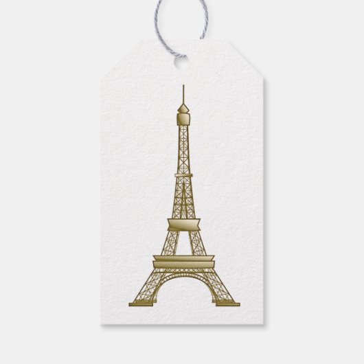 エッフェル塔 ギフトタグ (裏面)
