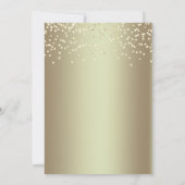 エッフェル塔 ゴールドスパークル グリッター キンセアニエラ 招待状 (裏面)