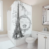 エッフェル塔 シャワーカーテン (インサイチュ)
