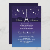 エッフェル塔 スイート16 招待状 (正面/裏面)