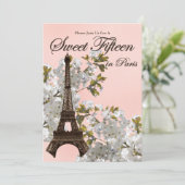 エッフェル塔 スウィート15 15周年 招待状 (スタンド正面)