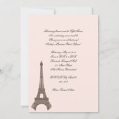 エッフェル塔 スウィート15 15周年 招待状 (裏面)