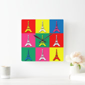 エッフェル塔 スクエア壁時計 (ホーム)