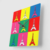 エッフェル塔 スクエア壁時計 (傾斜)