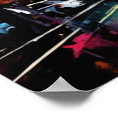 エッフェル塔: スプラッシュ・オブ・カラー ポスター 印刷 (角)