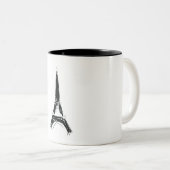 エッフェル塔 ツートーンマグカップ (正面右)
