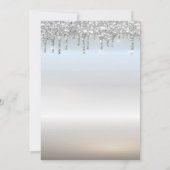 エッフェル塔, ティアラ, ドリップ シルバー キンセアニエラ 招待状 (裏面)