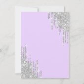 エッフェル塔, ドリップ, パープルの独身最後の夜  招待状 (裏面)