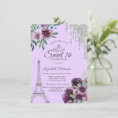 エッフェル塔, ドリップ, 紫の花 スイート16 招待状 (スタンド正面)