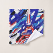 エッフェル塔 バスタオルセット (ウォッシュタオル)