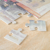 エッフェル塔|パリの水彩画 ジグソーパズル (側面)