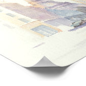 エッフェル塔 |パリの水彩画 ポスター (角)