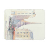 エッフェル塔 |パリの水彩画 マグネット (横)