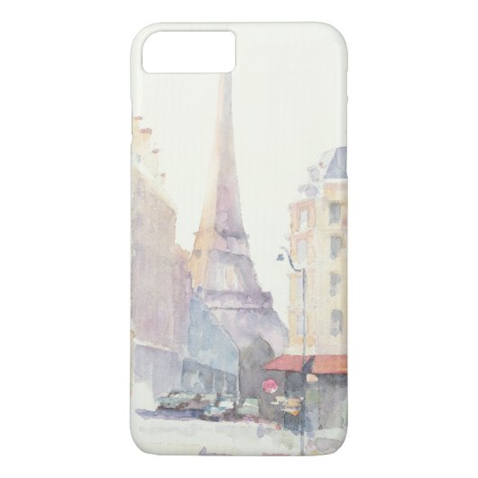 エッフェル塔|パリの水彩画 Case-Mate iPhoneケース (裏面)