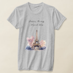 エッフェル塔 パリはやっぱり素敵 Tシャツ