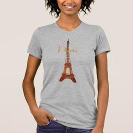 エッフェル塔 パリ テキスト Tシャツ