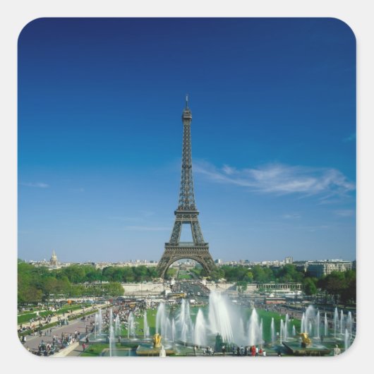 エッフェル塔, パリ, フランス スクエアシール (正面)
