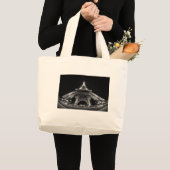 エッフェル塔 パリ フランス ラージトートバッグ (正面(商品))