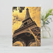 エッフェル塔 パリ フランス 招待状 (スタンド正面)