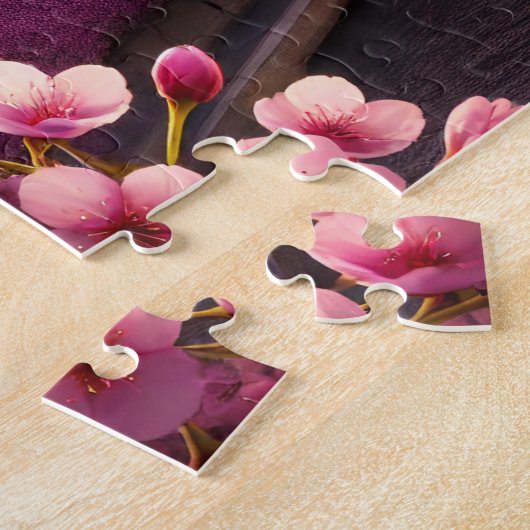 エッフェル塔 パリ フランス 桜 ロマンチック ジグソーパズル (側面)