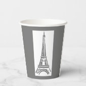 エッフェル塔 パリ フランス , 紙コップ (裏面)