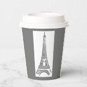 エッフェル塔 パリ フランス , 紙コップ (裏面)