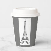 エッフェル塔 パリ フランス , 紙コップ (正面)
