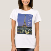 エッフェル塔 | パリ, フランス Tシャツ (正面)