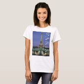 エッフェル塔 | パリ, フランス Tシャツ (正面フル)