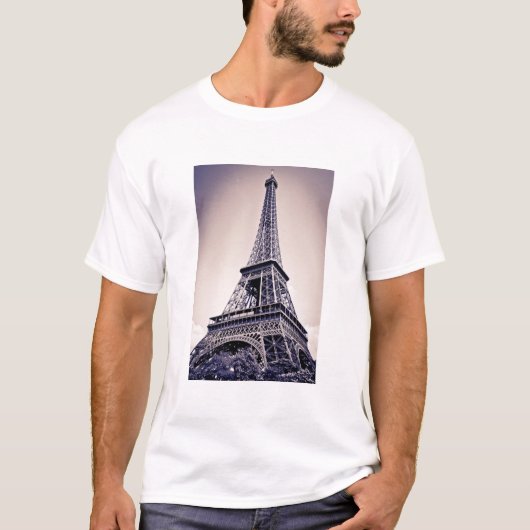 エッフェル塔、パリ、フランス Tシャツ (正面)