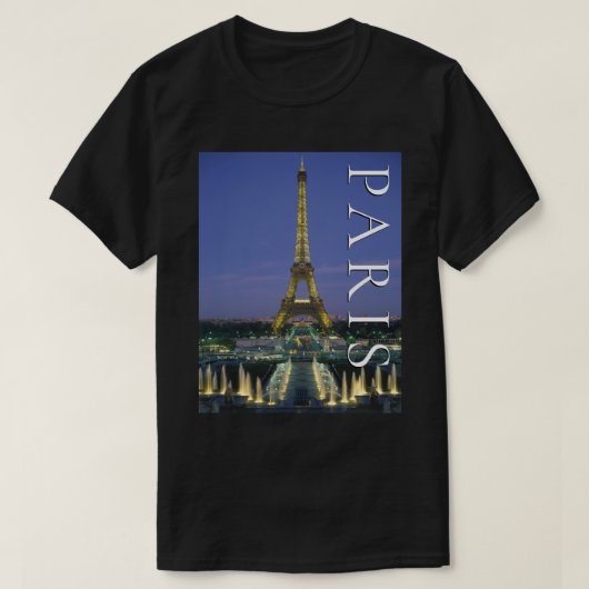 エッフェル塔 | パリ, フランス Tシャツ (デザイン正面)
