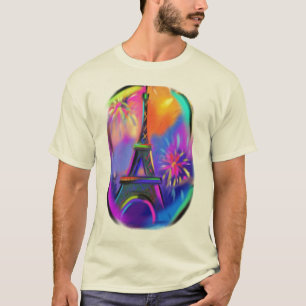 エッフェル塔、パリ、フランス Tシャツ