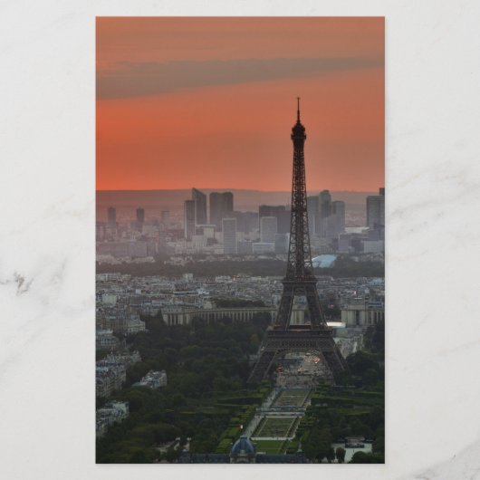 エッフェル塔 パリ ヨーロッパ 旅行 便箋 (正面)