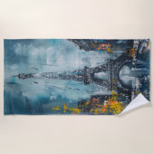 エッフェル塔 ビーチタオル (正面)