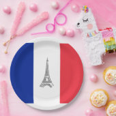 エッフェル塔 フランス テーマパーティー 紙皿 (パーティー)