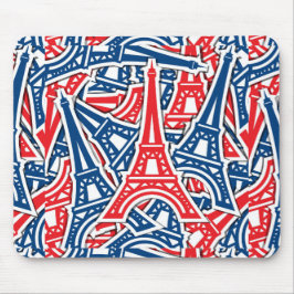 エッフェル塔 フランス パターン マウスパッド